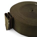 Стропа (ременная лента) 60 мм, 30 м, толщ. 1.0 мм, [37.9 г/пог.м], 100% п/э, 113 оливковый, С761