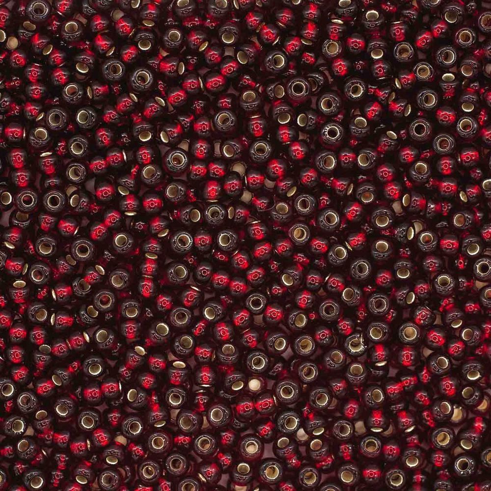 Бисер Preciosa прозрачный с серебр. центром, 10/0 (97120), круг. отв., 500 г