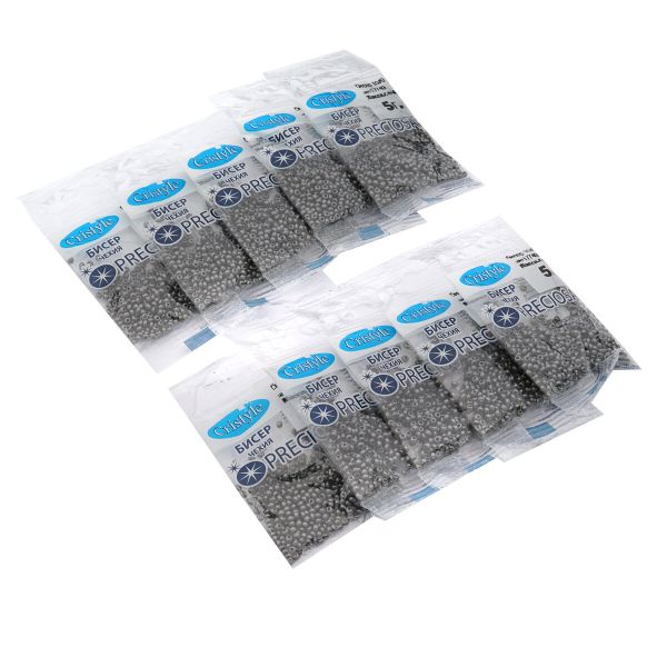 Бисер Preciosa 10/0 (2.3 мм), 50 г (10х5 г), цв. 17749