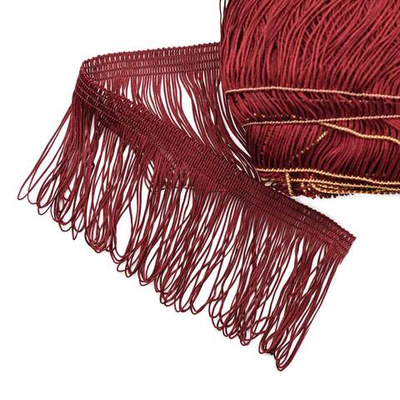 Бахрома отделочная 90.0 мм / 25 метров, 274 бордо