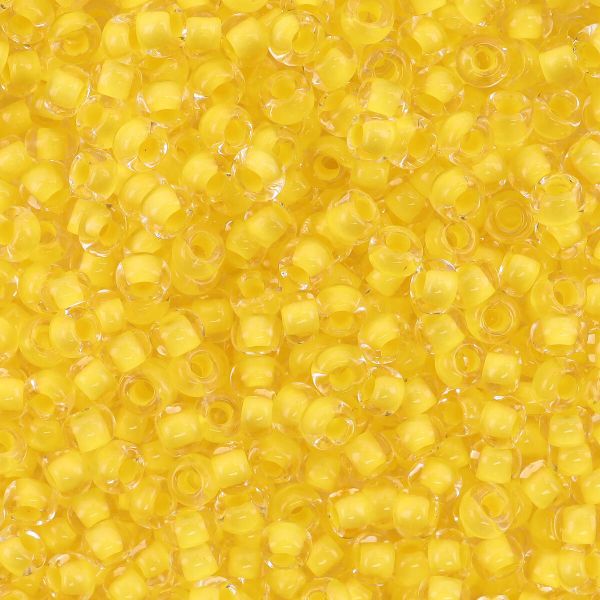 Бисер Preciosa прозрачный с цв. центром, круг.отв., 500г, (38481)331-19001/10/0