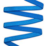 Резинка бельевая (бретелечная) люминесцентная блестящая 10.0 мм / 50 метров, голубой