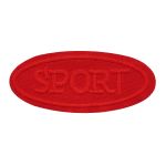 Термоаппликация овал SPORT 75х30мм (Red (красный)), 2 шт, LA557