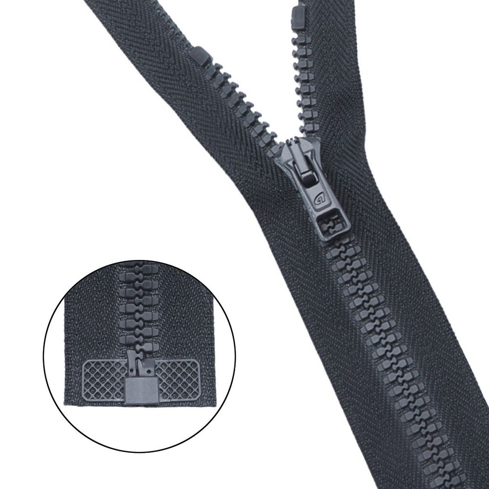 Молния трактор Arta Т6 (6 мм) 1 зам., разъем., 60 см, ОПТ. УП. 25 ШТ., 102 т.серый