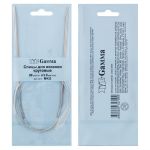 Спицы круговые металл ⌀3,0 мм, 80 см, с металлической леской, Gamma MKG