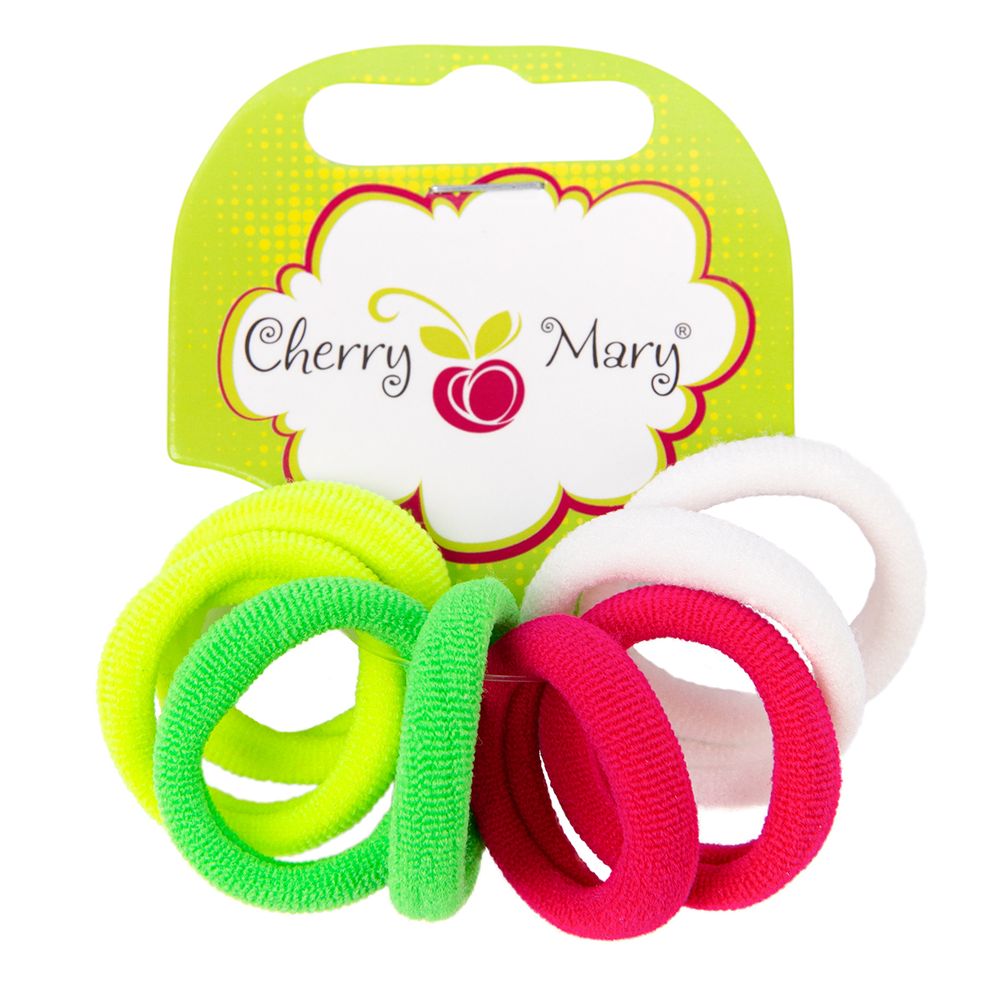 Набор резинок для волос 40 шт (5х8 шт), №04 ассорти, Cherry Mary R6007
