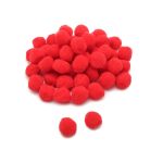 Помпоны декоративные ⌀25мм, 50 шт/упак, Astra&Craft (PA-007 красный)