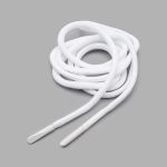 Шнурки круглые с металлическим наконечником 4.0 мм / 130 см, 50 пар (100 шт), белый, 6220-0133