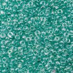 Бисер Astra&Craft 11/0 (2.1 мм), 200 г (10х20 г), цв. 120А св. бирюзовый/прозрачный глянцевый
