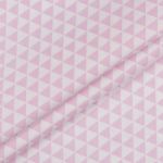 Ткань для пэчворка Peppy Бабушкин сундучок, отрез 50х55 см, 140 г/м², БС-45 треугольники розовый, Peppy