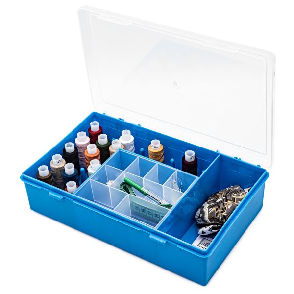 Органайзер для швейных принадлежностей 28х18х7 см, синий