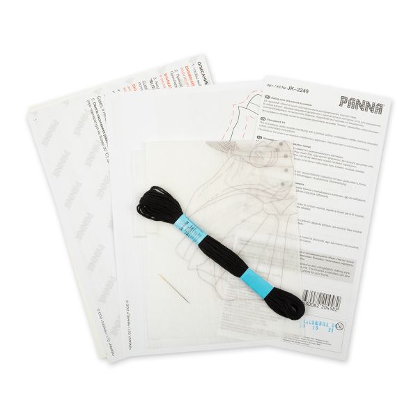 Набор для вышивания нитками Panna, Живая картина, Чумной доктор, 22х21 см