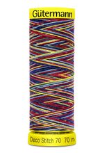 Нитки отделочные Gutermann Deco Stitch 70, multicolor, 70м, 9831, 5 катушек