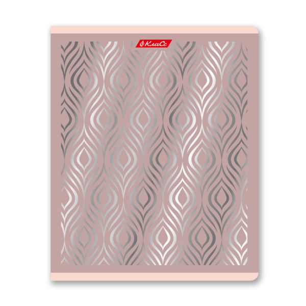 Тетрадь ученическая общая, матовая ламинация + тиснение серебряной фольгой, A5+ 48 л. на скобе 65 г/м², белизна 100%, 10 шт, клетка в термоусадочной пленке, 000743 Серебряная мечта, Светоч 48ТЕТк-007