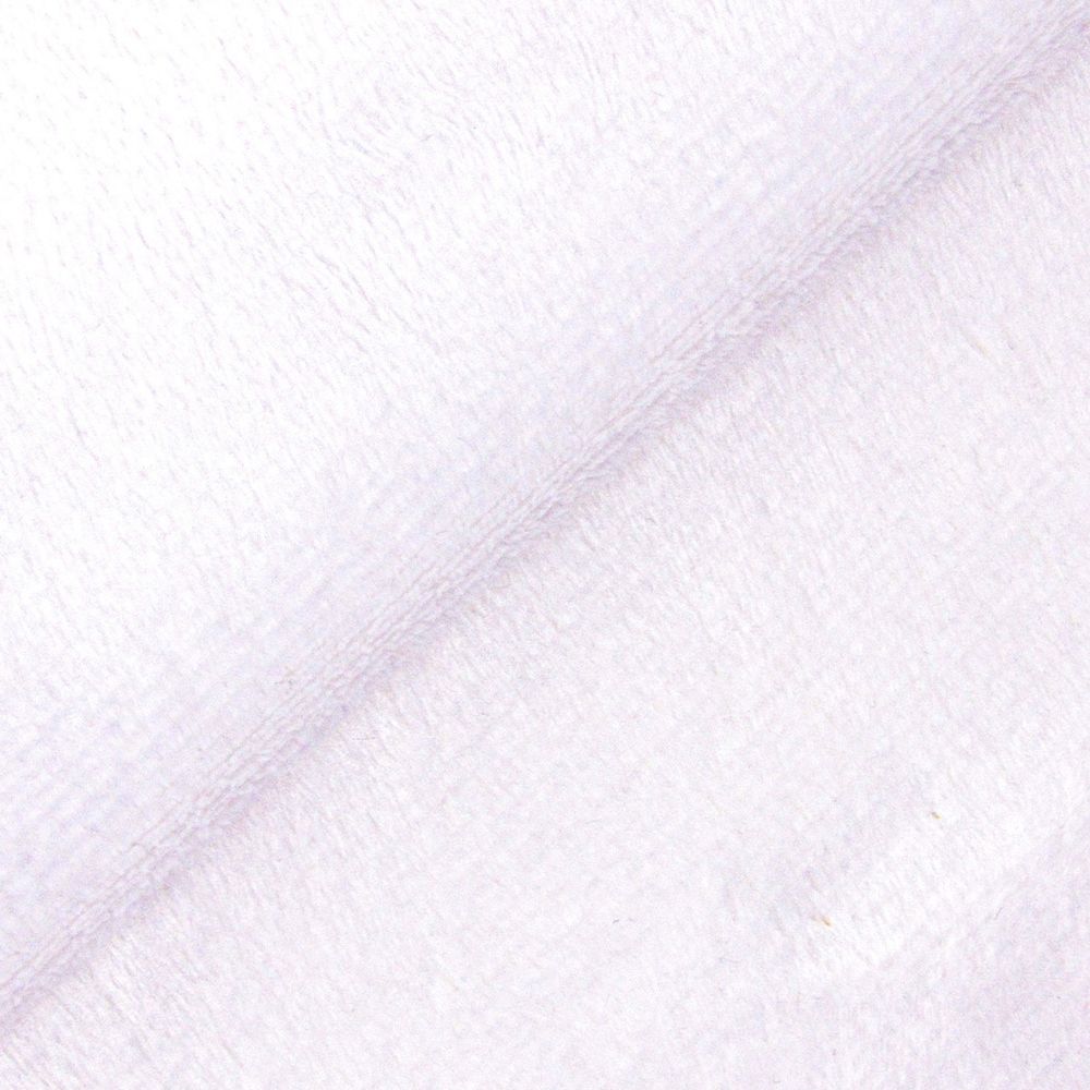 Плюш (ткань) Peppy PEV 273 г/м², 152 см / рул. 5 метров, 20 яр. белый/snow white