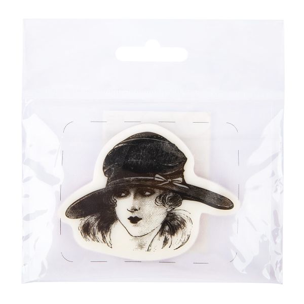 Штамп 5.8х7.2 см, 06 Девушка в шляпе, Mr.Painter TSM-01