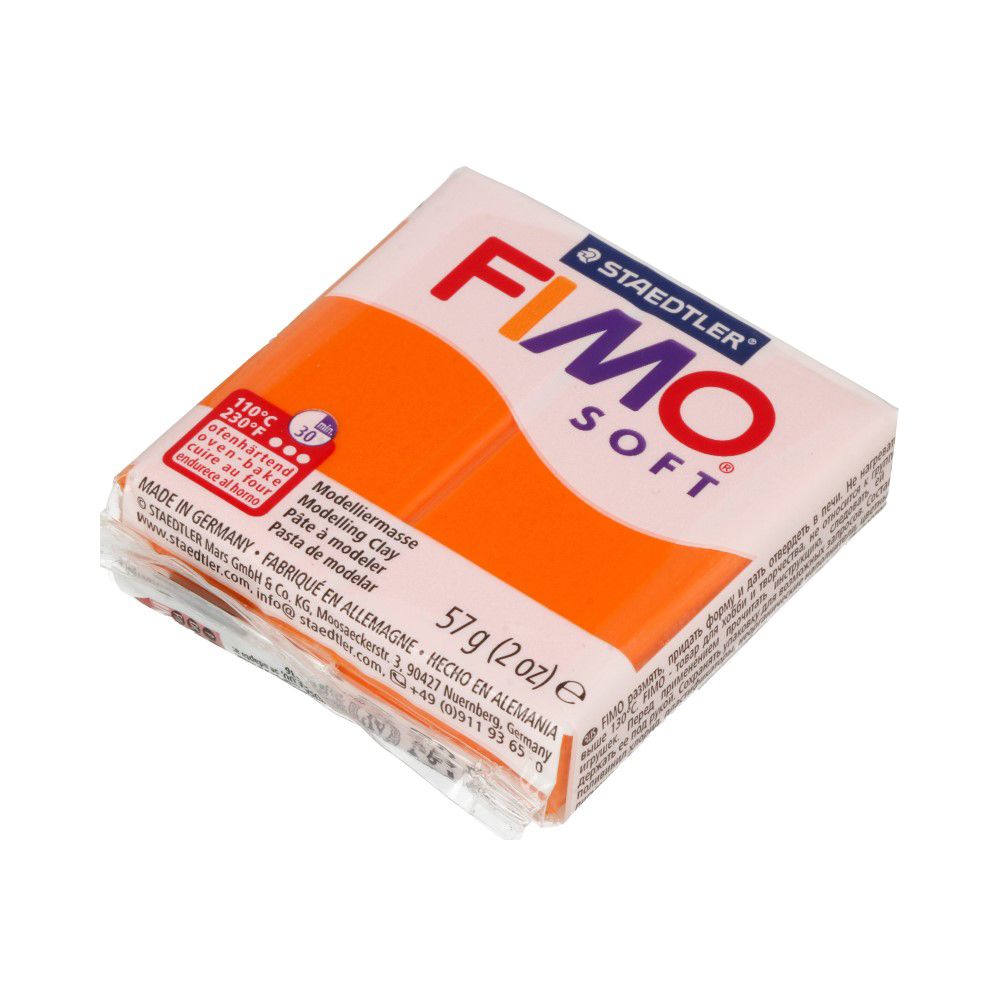 Полимерная глина Fimo Soft 57 г, 8020-42 мандарин