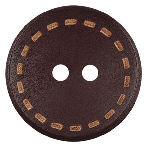 Пуговицы 2 прокола дерево 25 мм, 12 шт, №179 бордовый, Blitz DRN 0068