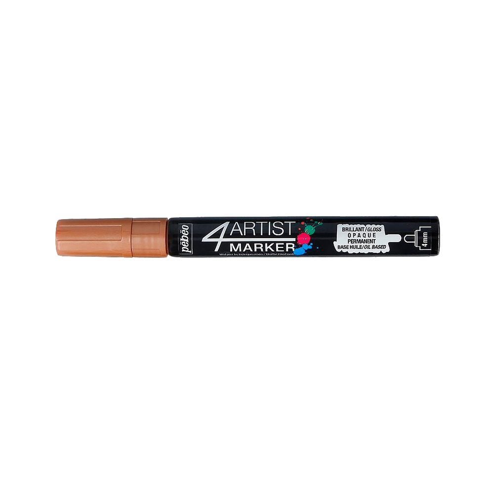 Маркер художественный 4Artist Marker на масляной основе 4 мм, перо круглое, 6 шт, 580156 под медь, Pebeo