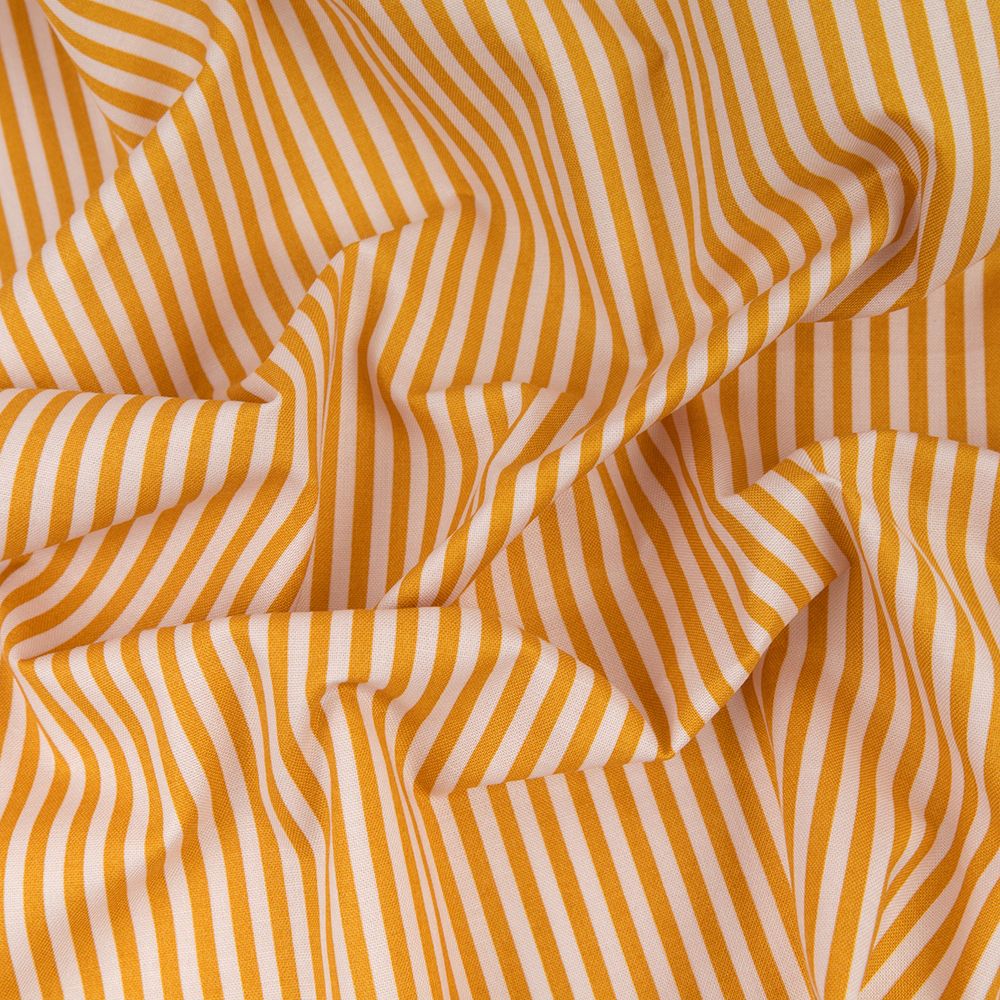 Ткань для пэчворка PEPPY БАБУШКИН СУНДУЧОК ФАСОВКА 100х112 см, 140±5 100% хлопок, БС-16 полоска ярко-желтый, Peppy БАБУШКИН СУНДУЧОК