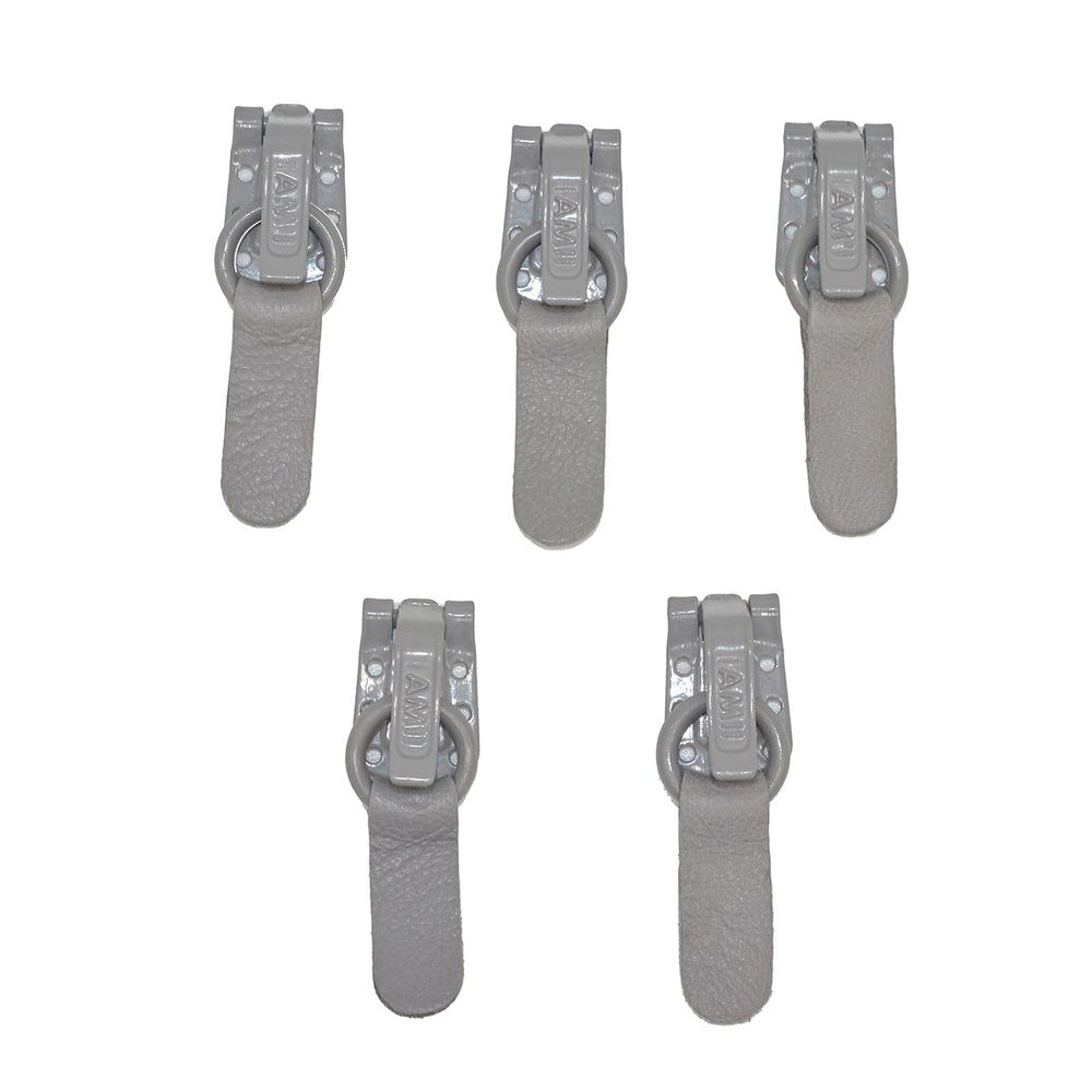 Крючок шубный Amii 50 мм, RAL 7037, 50 шт, серый