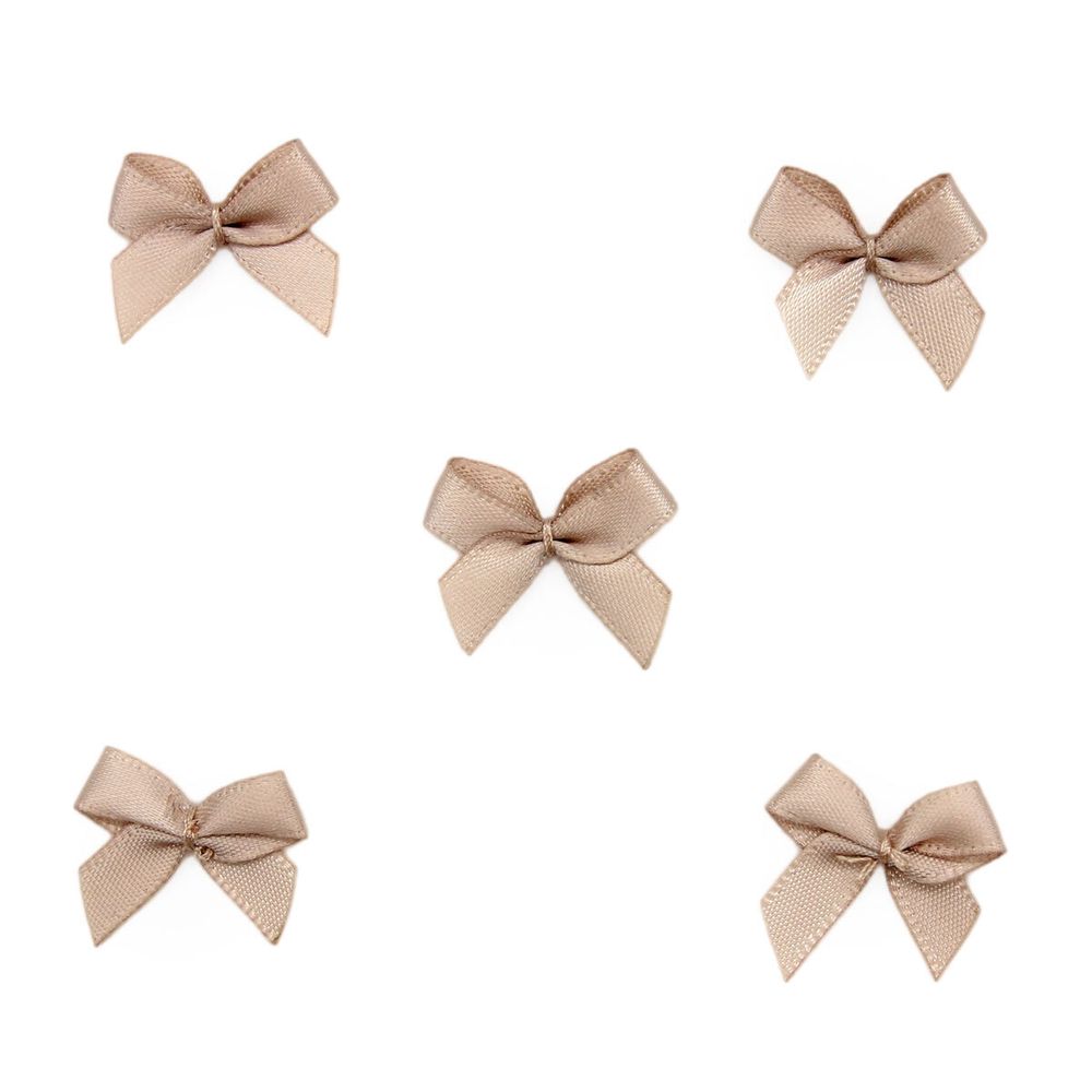 Бантики пришивные 23 мм, Arta, 168 серебристый пион, 20 шт