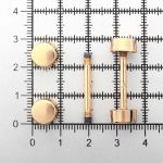 Шпилька для сумки металл L-20мм/10мм с таблеткой ⌀10мм, золото ГР, 66788, 10 шт