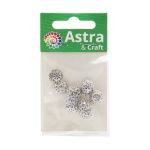 Шапочка для бусин 4AR204, 9мм 50 шт/упак, Astra&Craft (Никель)