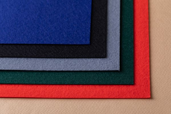 Фетр листовой жесткий 1.2 мм, 27х30 см, 5 шт, ассорти 3, Gamma FKS12-27/30