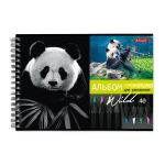 Альбом для рисования, 100 г/м², A4 29х20.5 см, на гребне 40 л., 6 шт, 40АЛГР4_000244 Саванна, Светоч