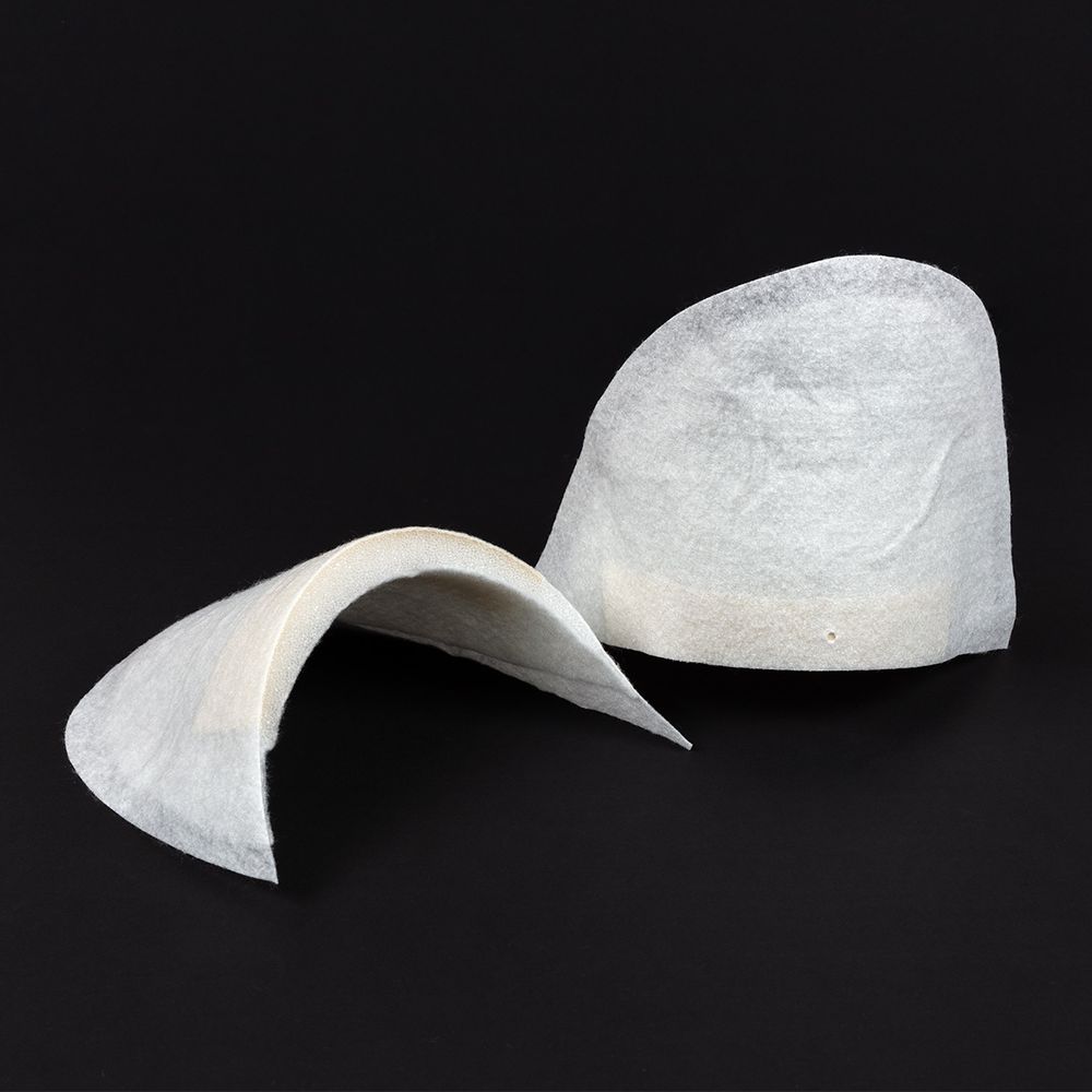 Плечевые накладки (подплечники) сложные 155х285х20 мм, 10 пар Россия, белые, И-8 (н/б)