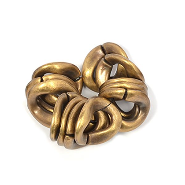 Бусины пластик под металл 25х21 мм, 5014 цв. антик, 50 г