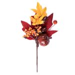 Веточка декоративная осенняя, 6 шт, 24 см, 01, Blumentag VDJ-25