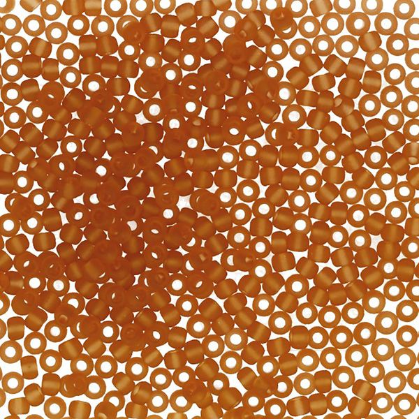 Бисер Toho 11/0 круглый (2.2 мм), 25 г (5х5 г), 0002CF янтарный матовый