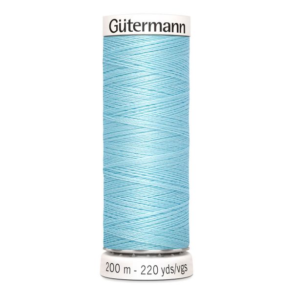 Нитки универсальные Gutermann Sew-all, 200м, 195 голубой лед, 5 катушек