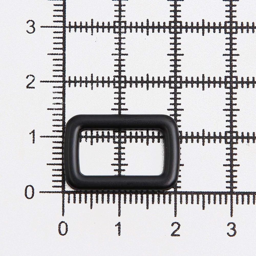 Рамка прямоугольная металл 15 мм /21х14 мм/ черный матовый, ГУ12749, 4 шт