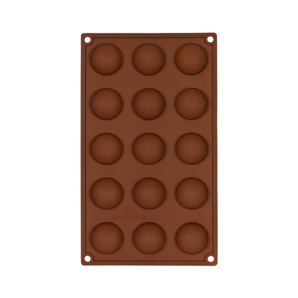 Форма силиконовая для конфет 29.5х17.4х2 см, футбольные мячи -15 ячеек, S-Chief SPC-0119