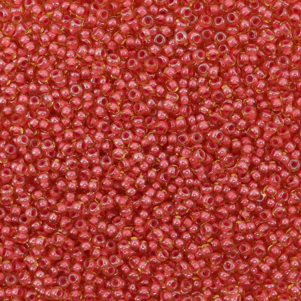 Бисер Preciosa прозрачный с цв.центром 10/0, круг.отв, 50 г, (11396)