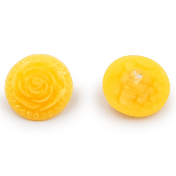 Пуговицы на ножке Розочки, 10 шт (26 оранжевый)