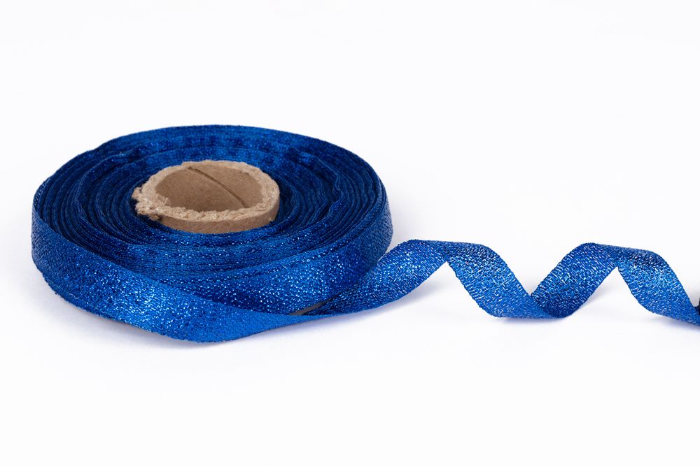 Лента металлизированная 10.0 мм / 25±1 метров, синий, Blitz С3430Г17