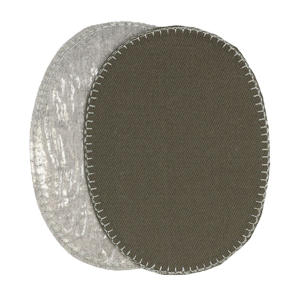 Заплатка термоклеевая, хлопок, 8х11см, серебряный, Prym