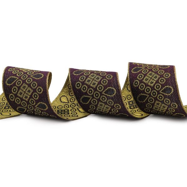 Лента (тесьма) жаккардовая 40.0 мм / 9 метров, Astra&Craft (245) SR1359