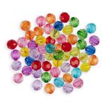 Бусины акрил ⌀10 мм, 25 г (55±2 шт), №01 ассорти, Zlatka ABR-1