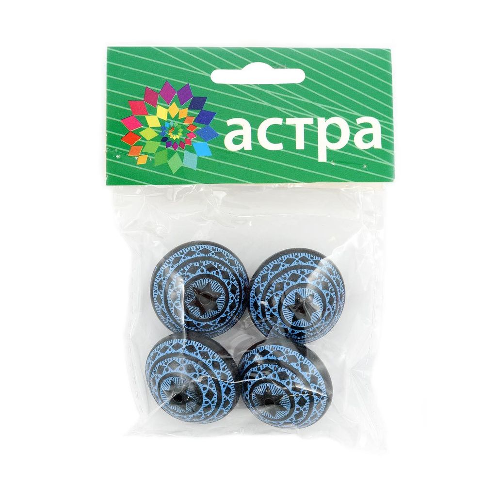 Бусины 28х21 мм, упак., 4 шт, Астра, 006 /TOS/