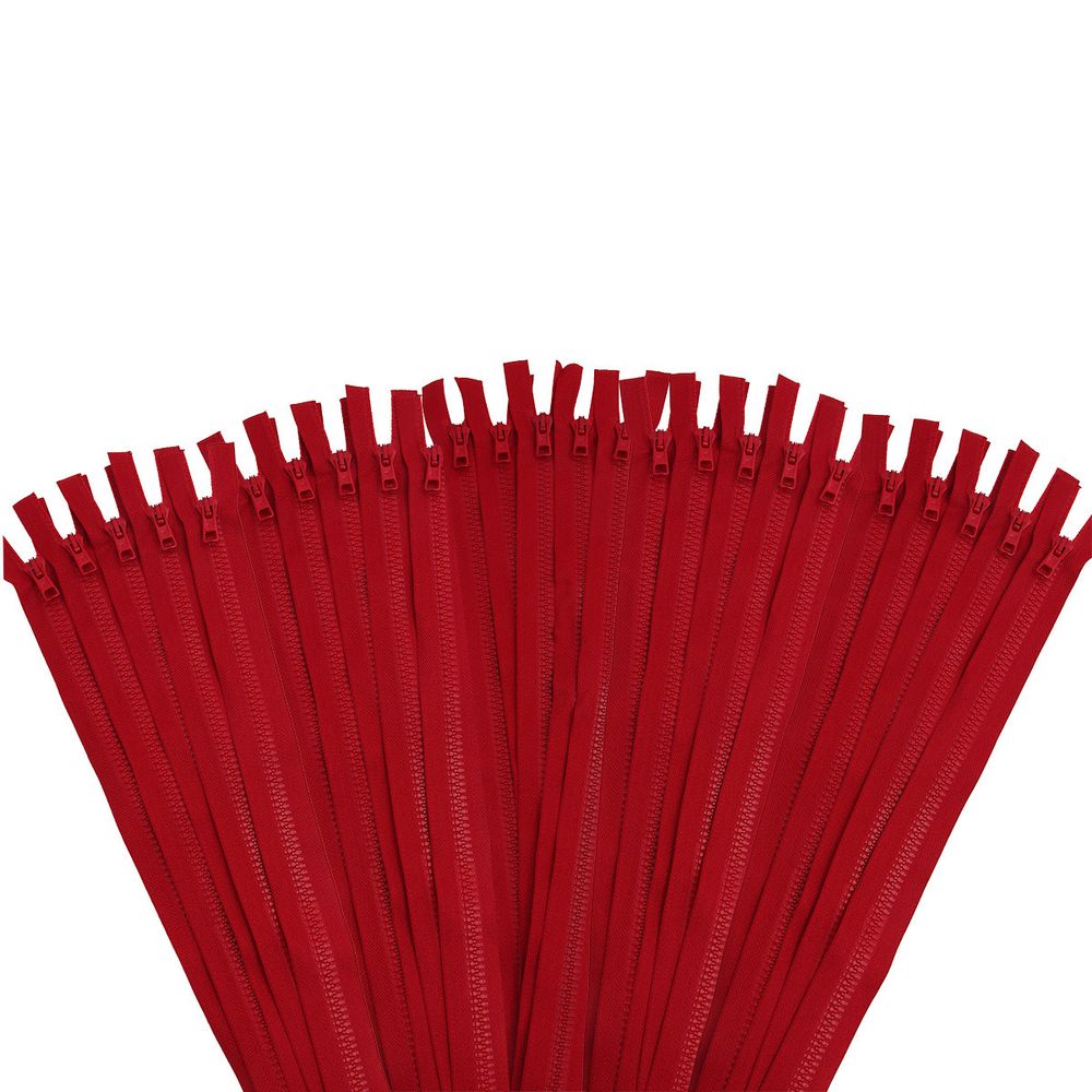 Молния трактор Arta Т6 (6 мм) 2 зам., разъем., 75 см, ОПТ. УП. 25 ШТ., 008 красный