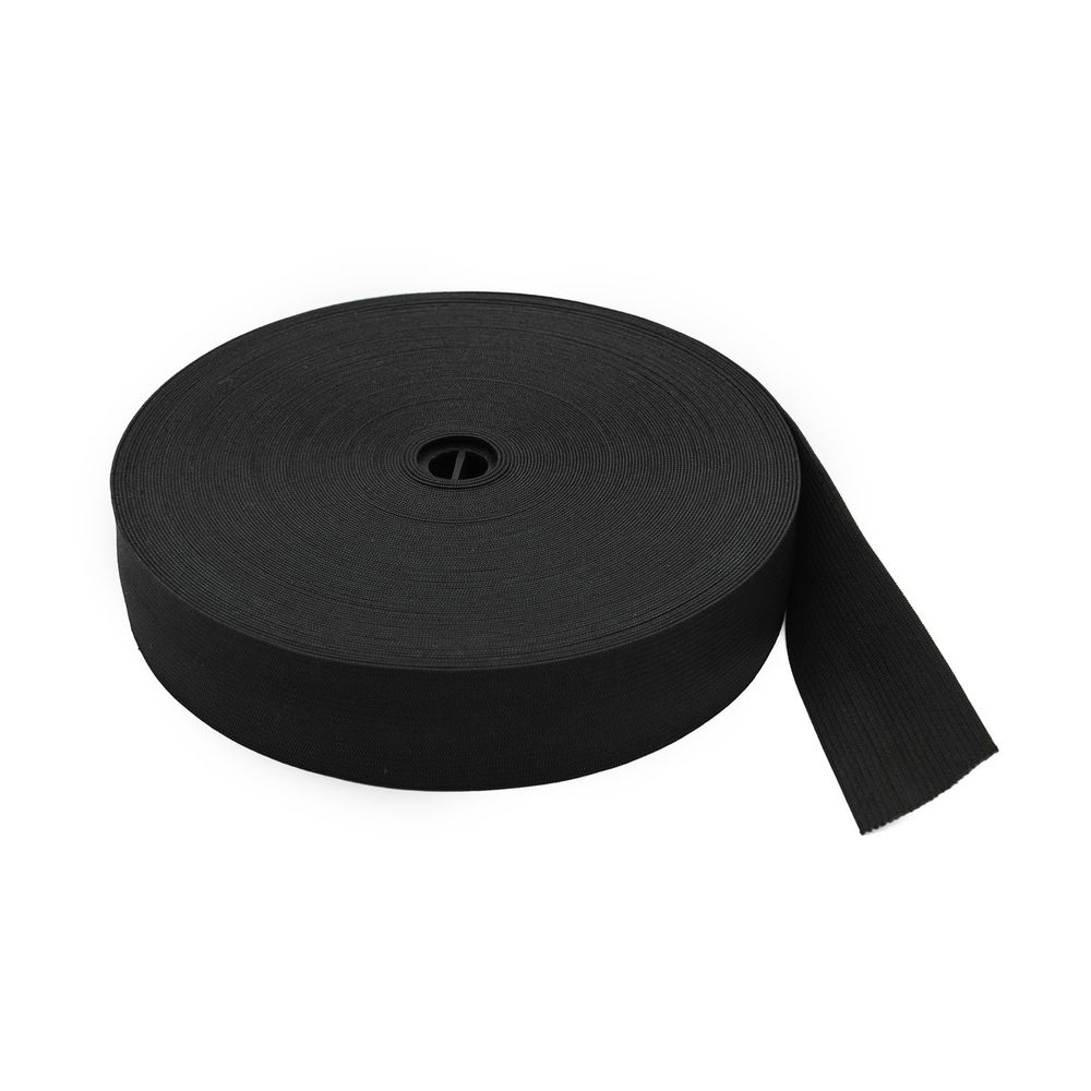 Резинка вязаная (стандарт) 35 мм / 25 метров, ТВ-35, черный