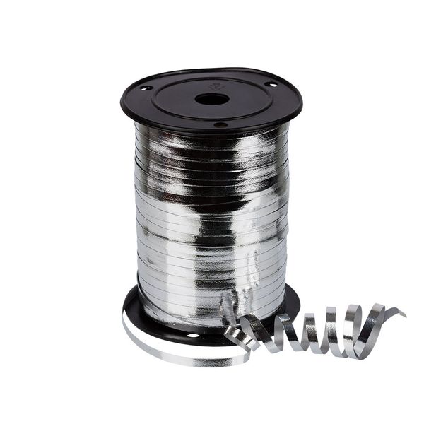 Лента полипропиленовая для флористики 5 мм / 228.6 метров, 02 серебро, Stilerra PYP5-228M