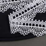 Пришивной кружевной воротник 17х16 см, TTR.12141, цв.белый, уп.25 пар, Kruzhevo
