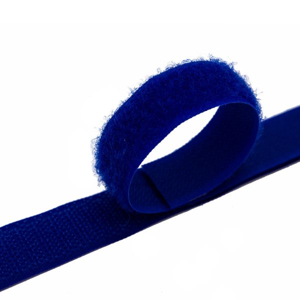 Лента контактная липучка фасовка (велкро) пришивная 20 мм / 25 см, 53 василек, ПАРА (крючок+петля), Hobby&Pro, качество 