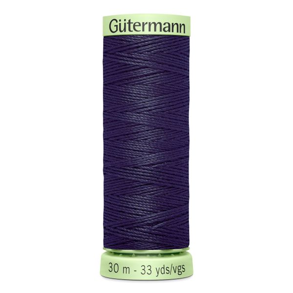 Нитки отделочные Gutermann Top Stitch, 30м, 387 чернильно-черный, 5 катушек